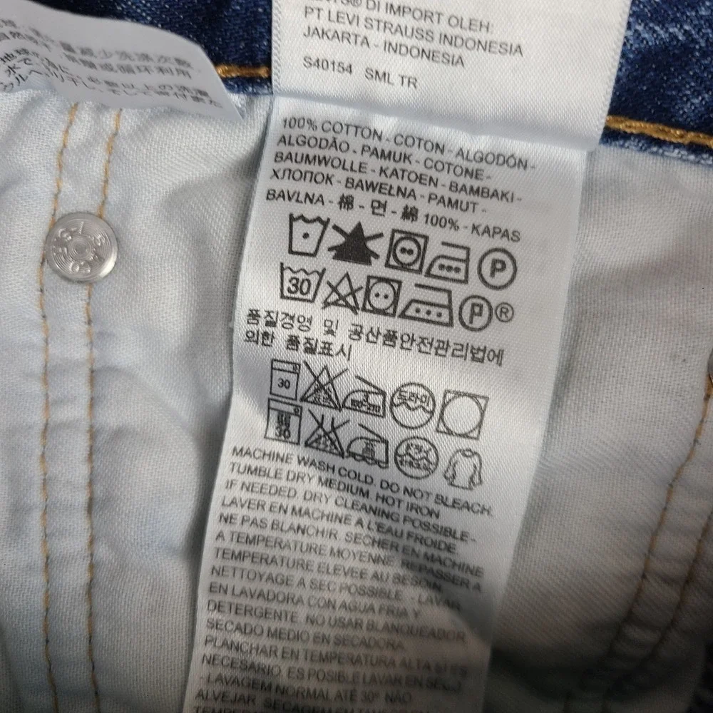 Levi's 514 Jeans Mens 34x30 Blue‎ Straight Fit Light Wash 100% Cotton Denim